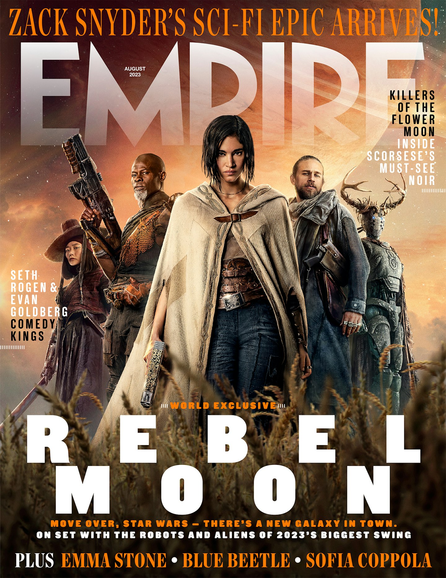 Empire – August 2023 – Rebel Moon newsstand cover