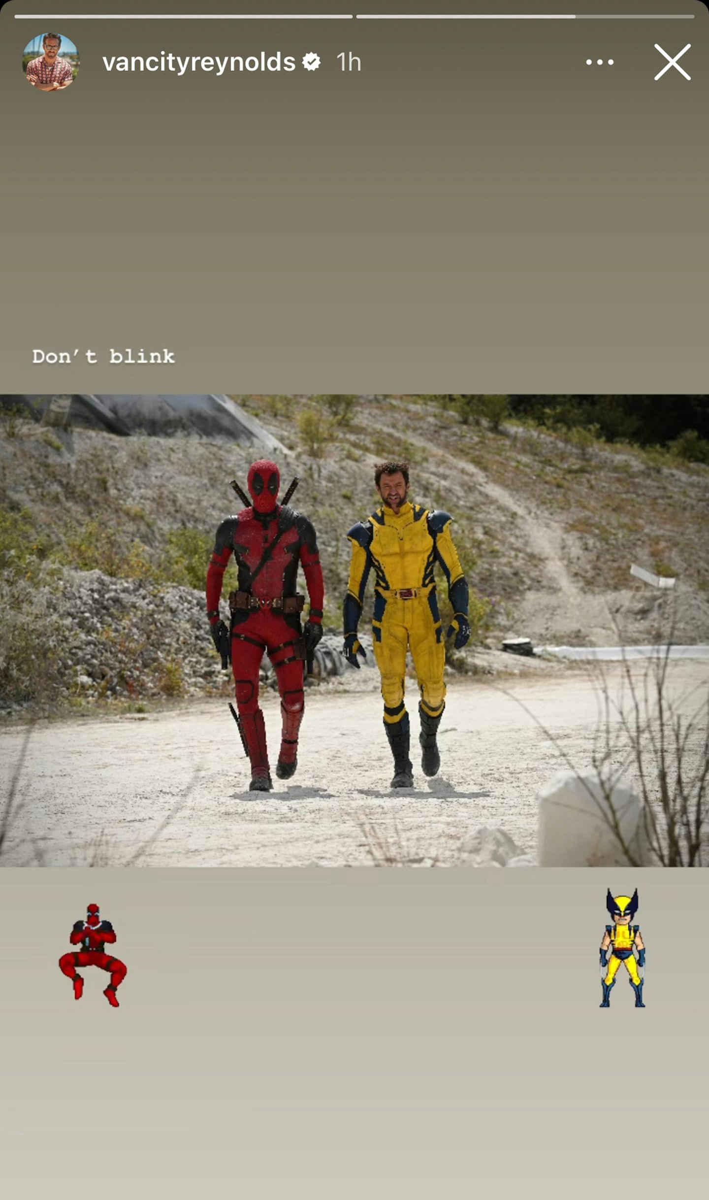 Deadpool 3 – Ryan Reynolds Instagram