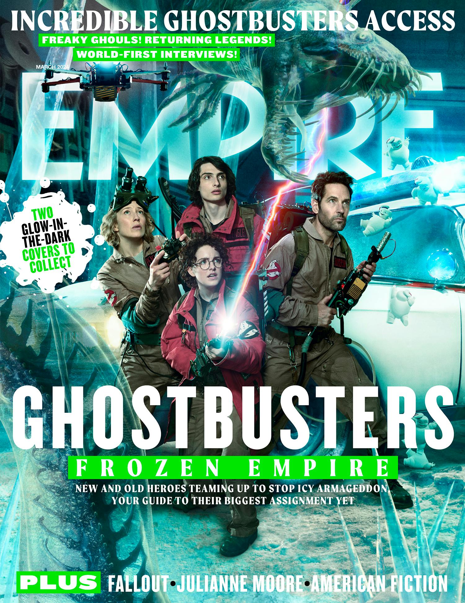 Empire S Ghostbusters Frozen Empire World Exclusive Covers Revealed   Empmar24 Ghostbusters Frozen Emp Cover 1 