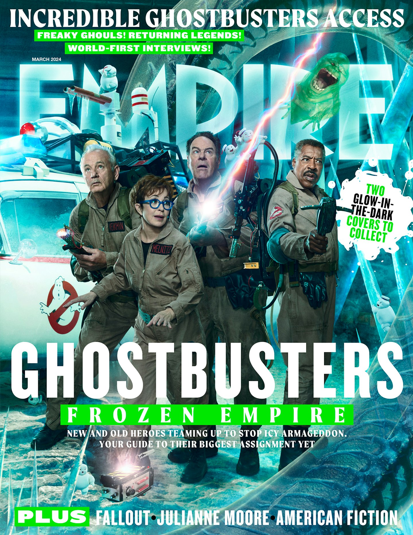 Empire – March 2024 issue – Ghostbusters: Frozen Empire – Cover 1