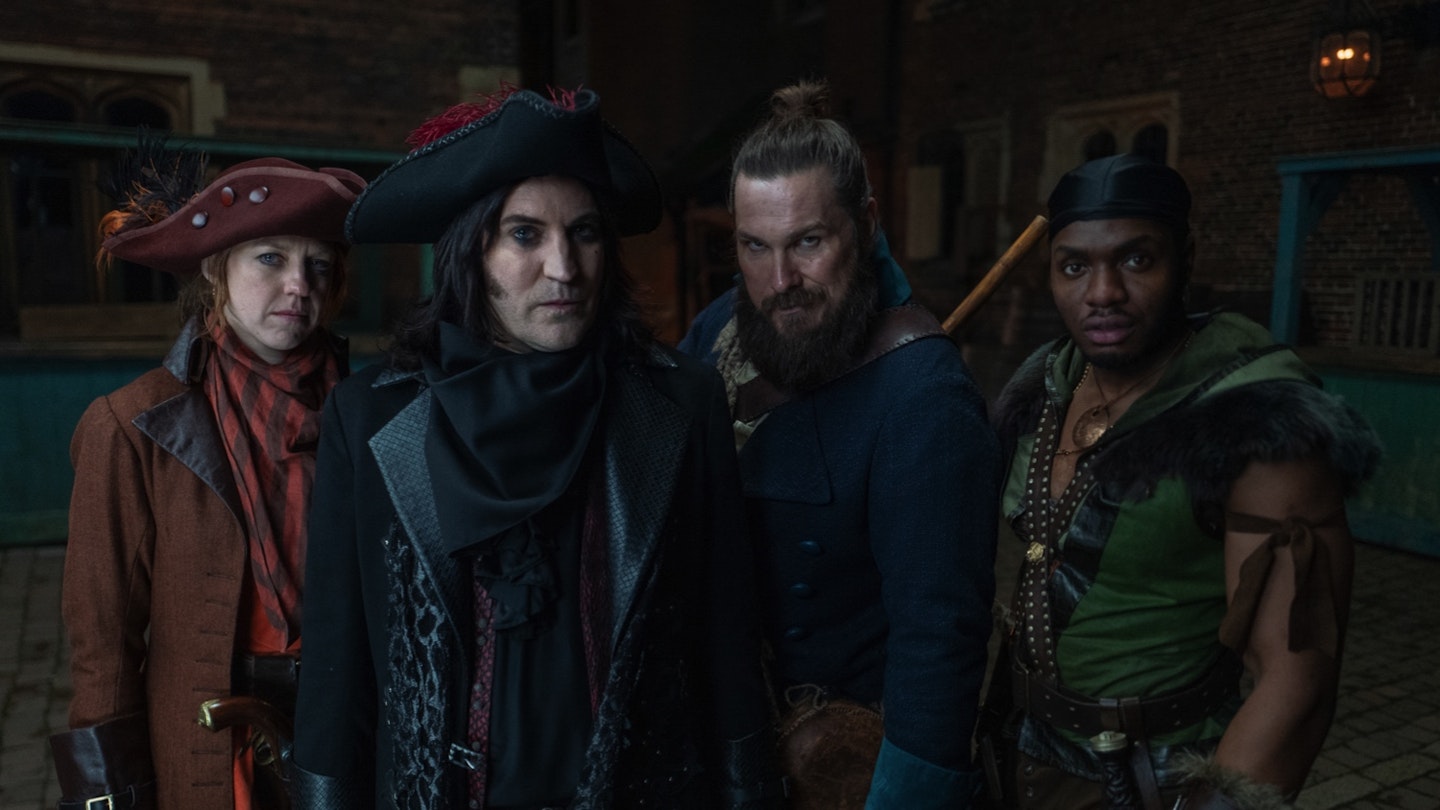 Noel Fielding and cast in The Completely Made-Up Adventures of Dick Turpin