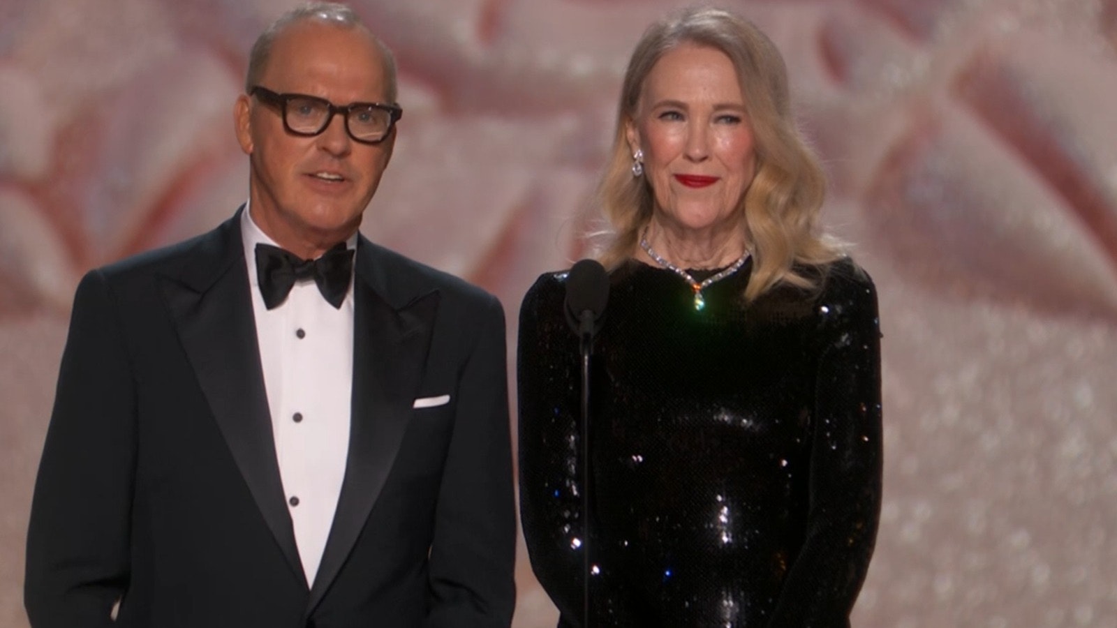 Michael Keaton and Catherine O