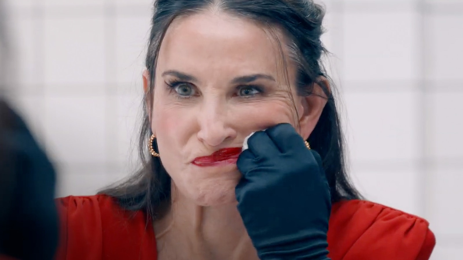 The Substance Trailer Demi Moore Transforms Into Margaret Qualley In
