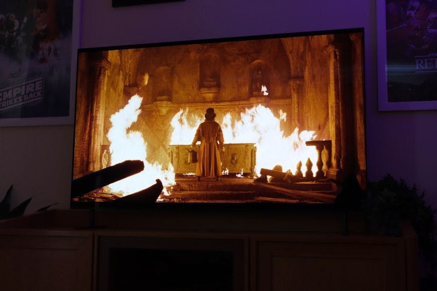 Sony BRAVIA 8 OLED, K55XR80 on a unit in a lounge - Nosferatu