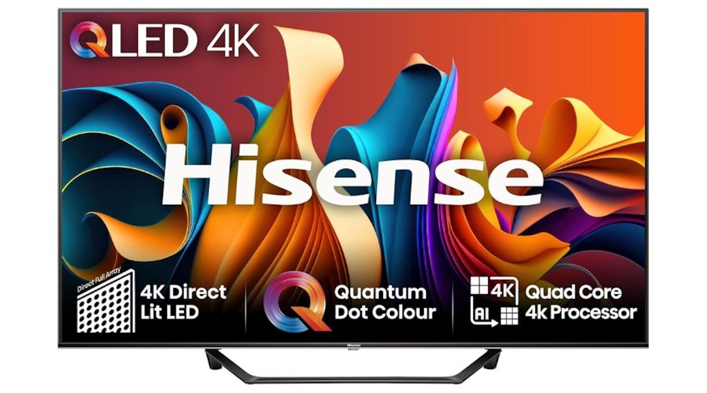 Hisense 50 Inch 4K QLED Smart TV 50A7NQTUK - Quantum Dot Colour, 4K AI Processor, Dolby Vision Atmos, Smooth Motion, Sports Mode, Vidaa OS with Freely, Youtube, Netflix and Disney+ (2024 Model) - one of the best TVs of 2025