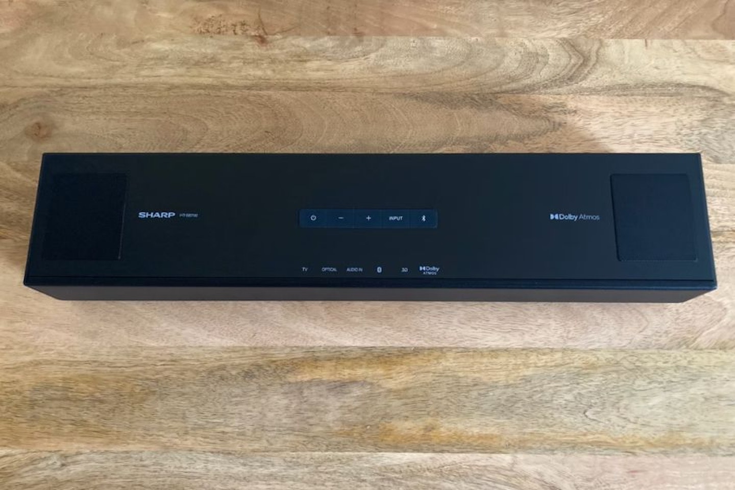 Best compact budget soundbar. Sharp HT-SB700 Soundbar on a table. Best budget soundbars.
