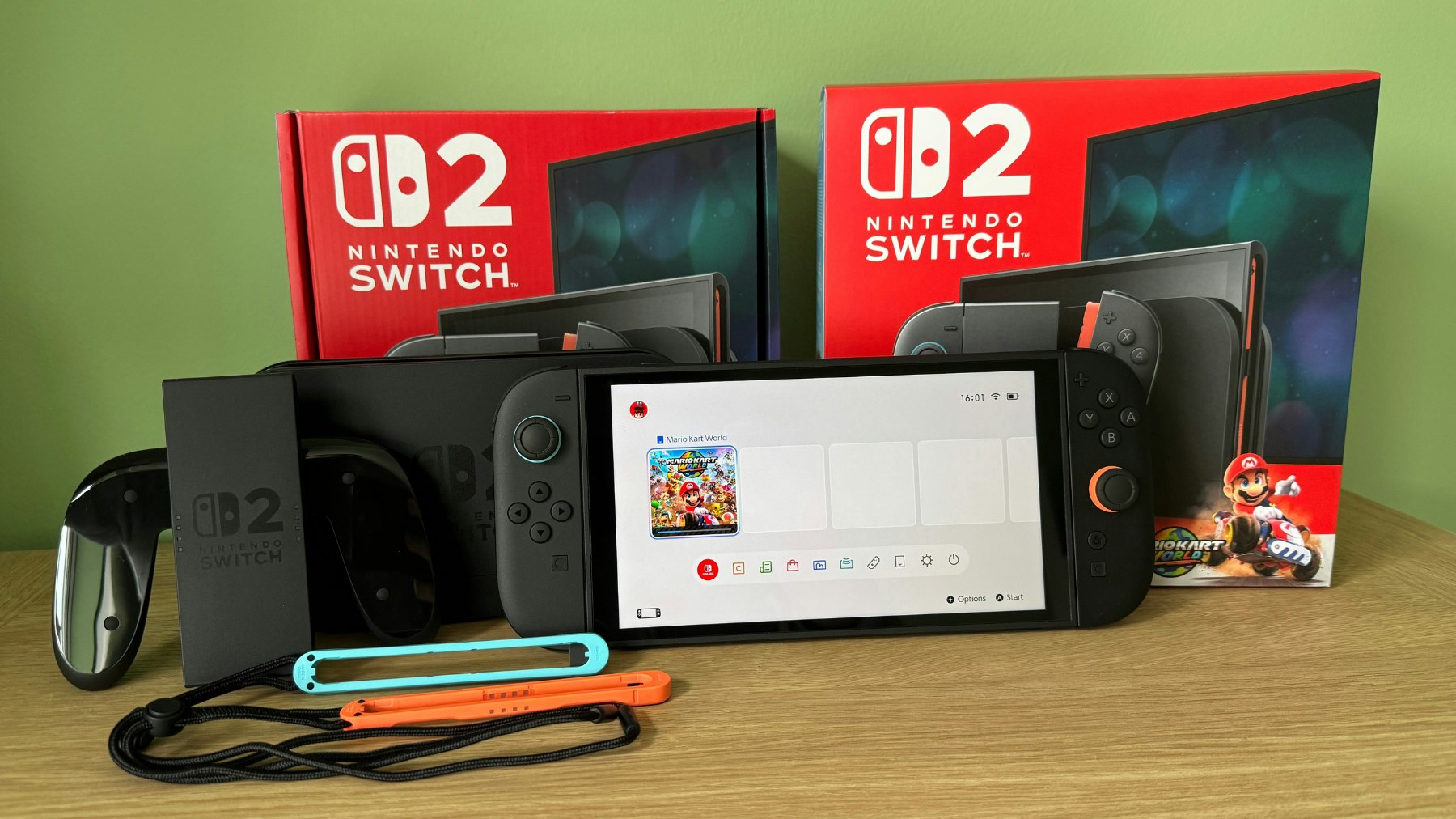Nintendo Switch 2 console unboxed. Launched 5 June 2025.
