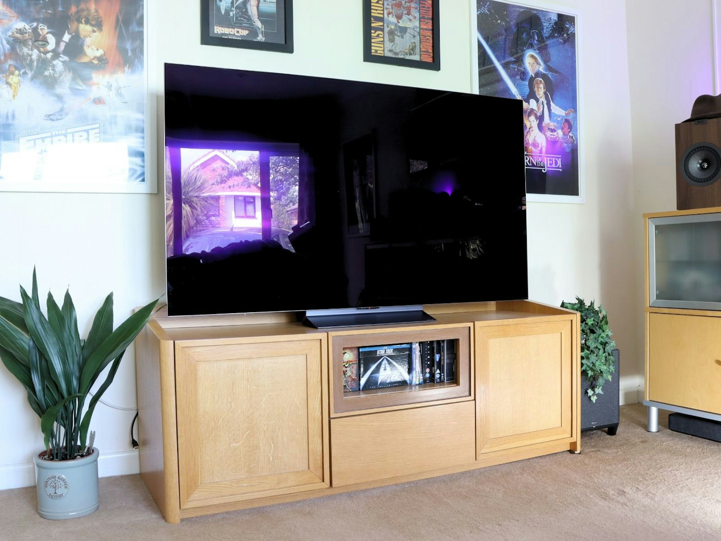 LG C5 OLED evo AI 65-inch TV in a living room