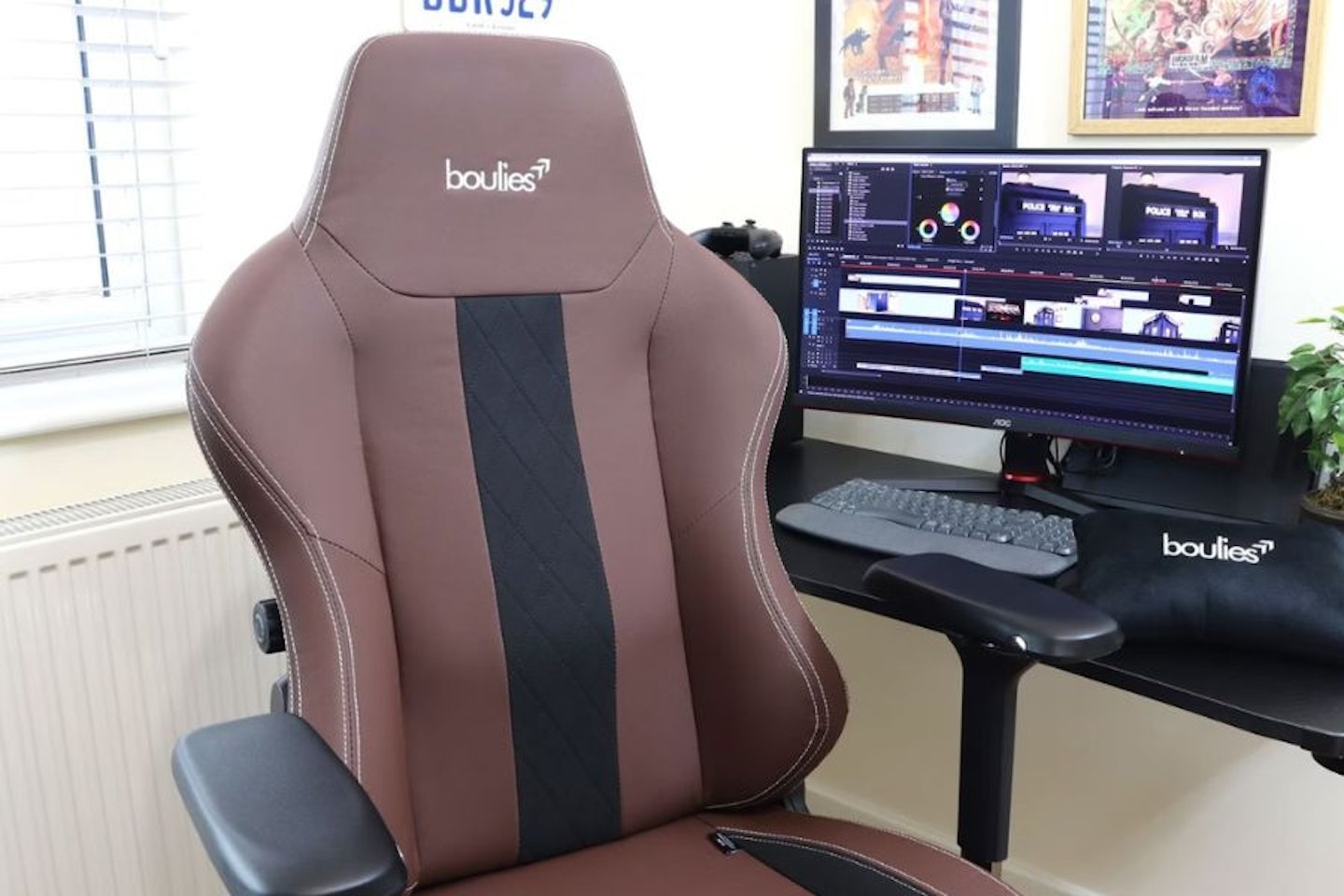 Boulies Master Rex in a home office -  the best ergonomic gaming chair  of 2025