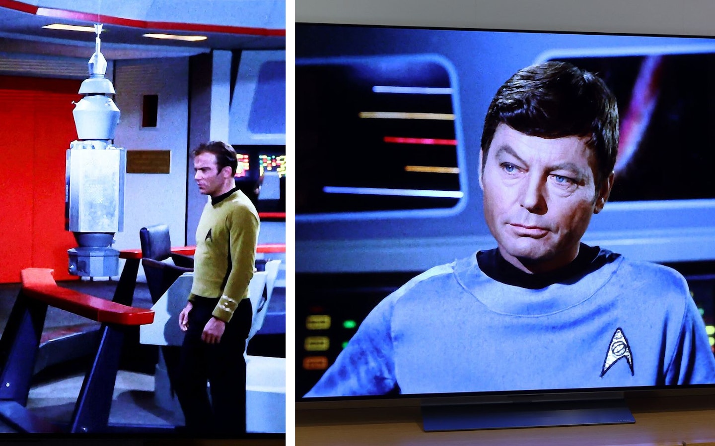 LG C5 OLED evo AI 65-inch TV in a lounge showing Star Trek The Original Series