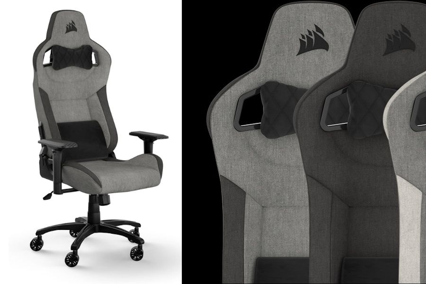 Corsair T3 RUSH Fabric Gaming Chair - Best office chair for gaming 2025