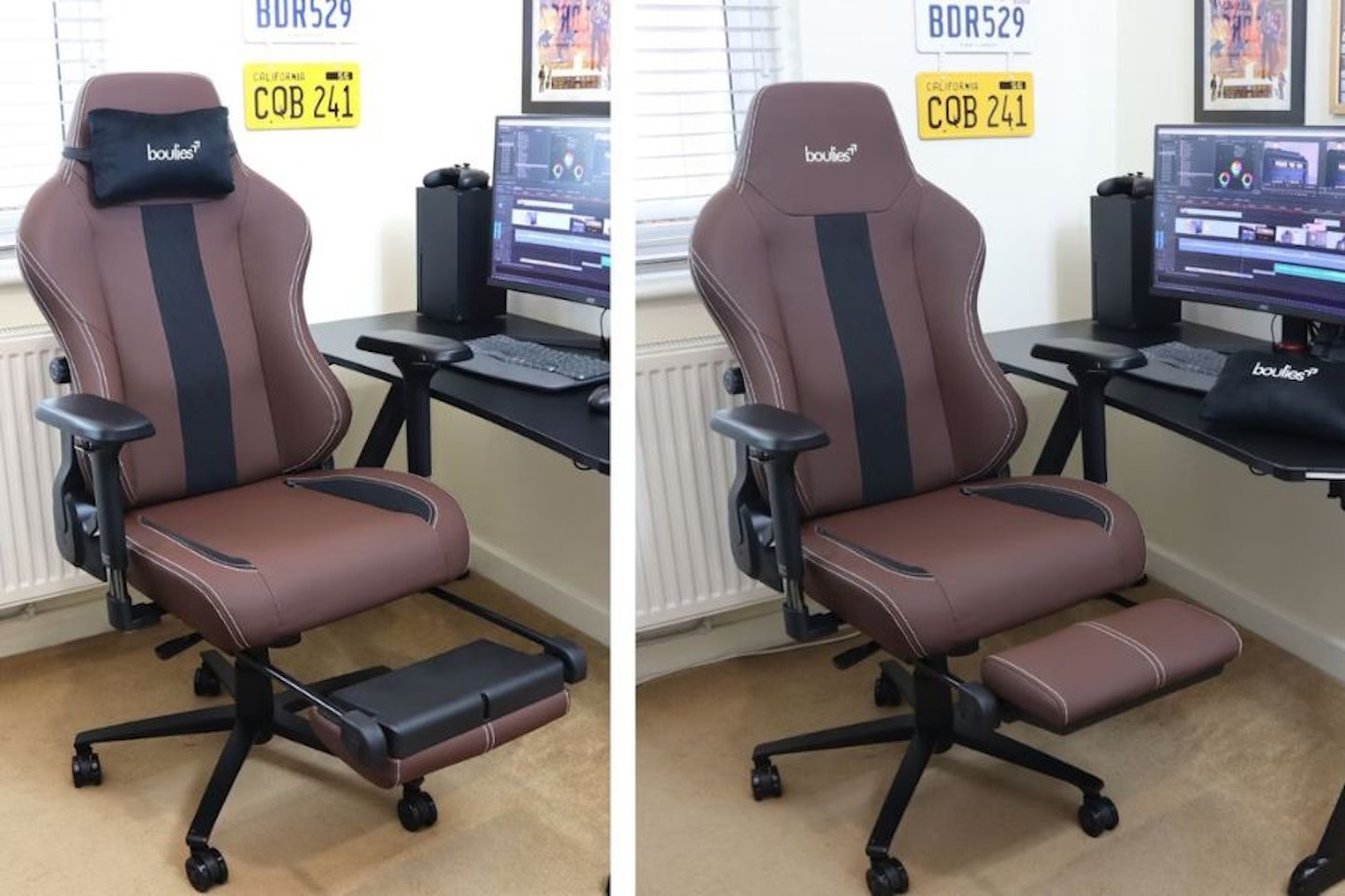 Boulies Master Rex in an office with footrest -  the best ergonomic gaming chair  of 2025