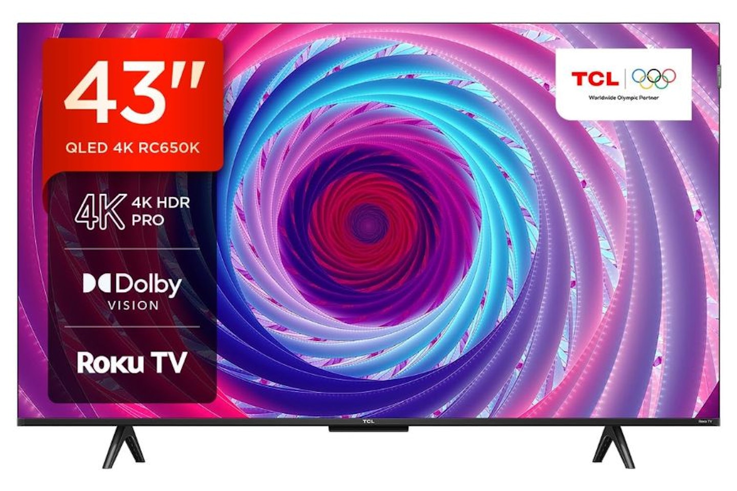TCL 43RC650K QLED Roku TV