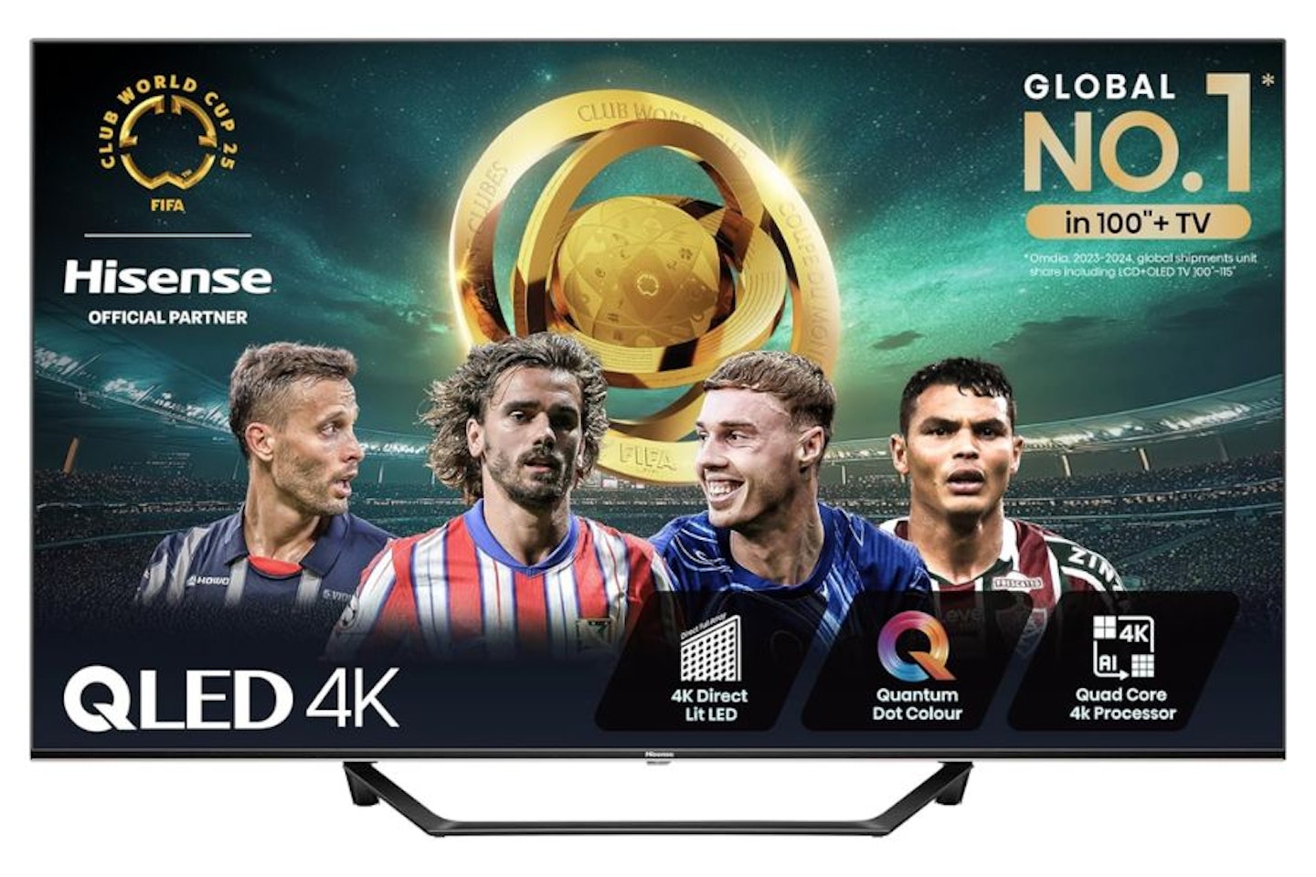 Best 43-inch TVs. Hisense 4K QLED Smart TV 43A7NQTUK. Best 43-inch TV under £500.