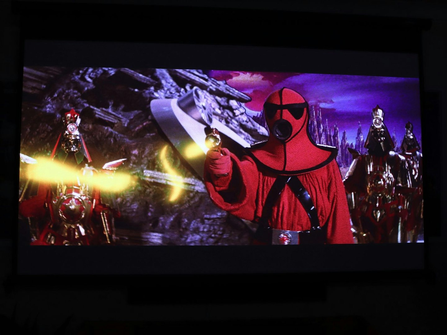 Scene from Flash Gordon on the Valerion VisionMaster Pro 2 4K Laser Projector