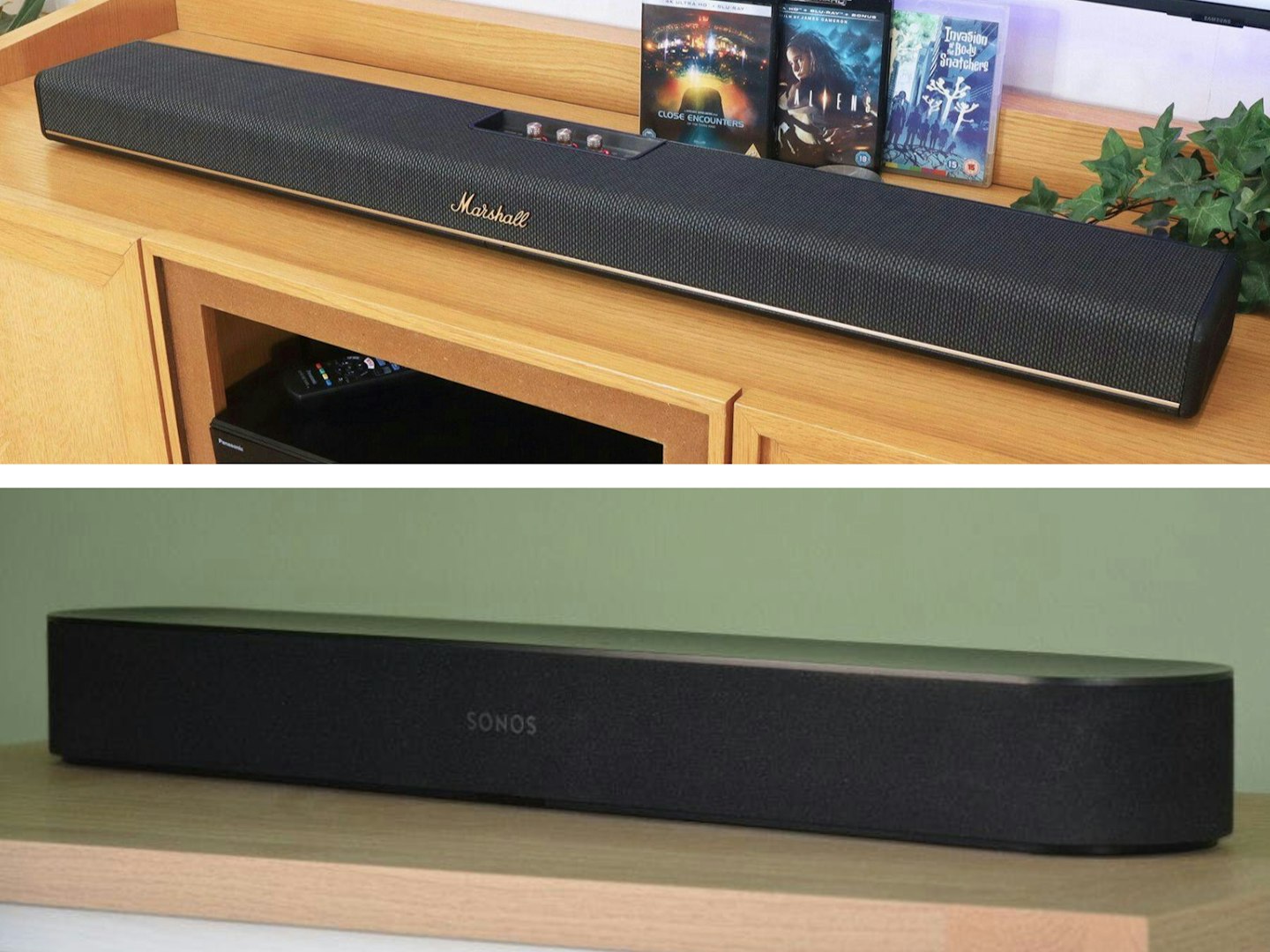 Marshall Heston 120 and Sonos soundbars. Best soundbar brands.