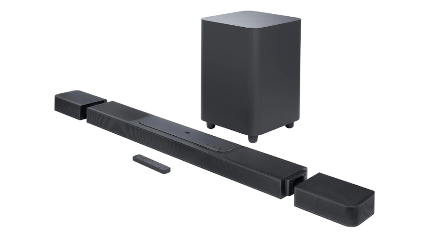 Best soundbar with subwoofer and speakers. JBL Bar 1300. Best soundbar.