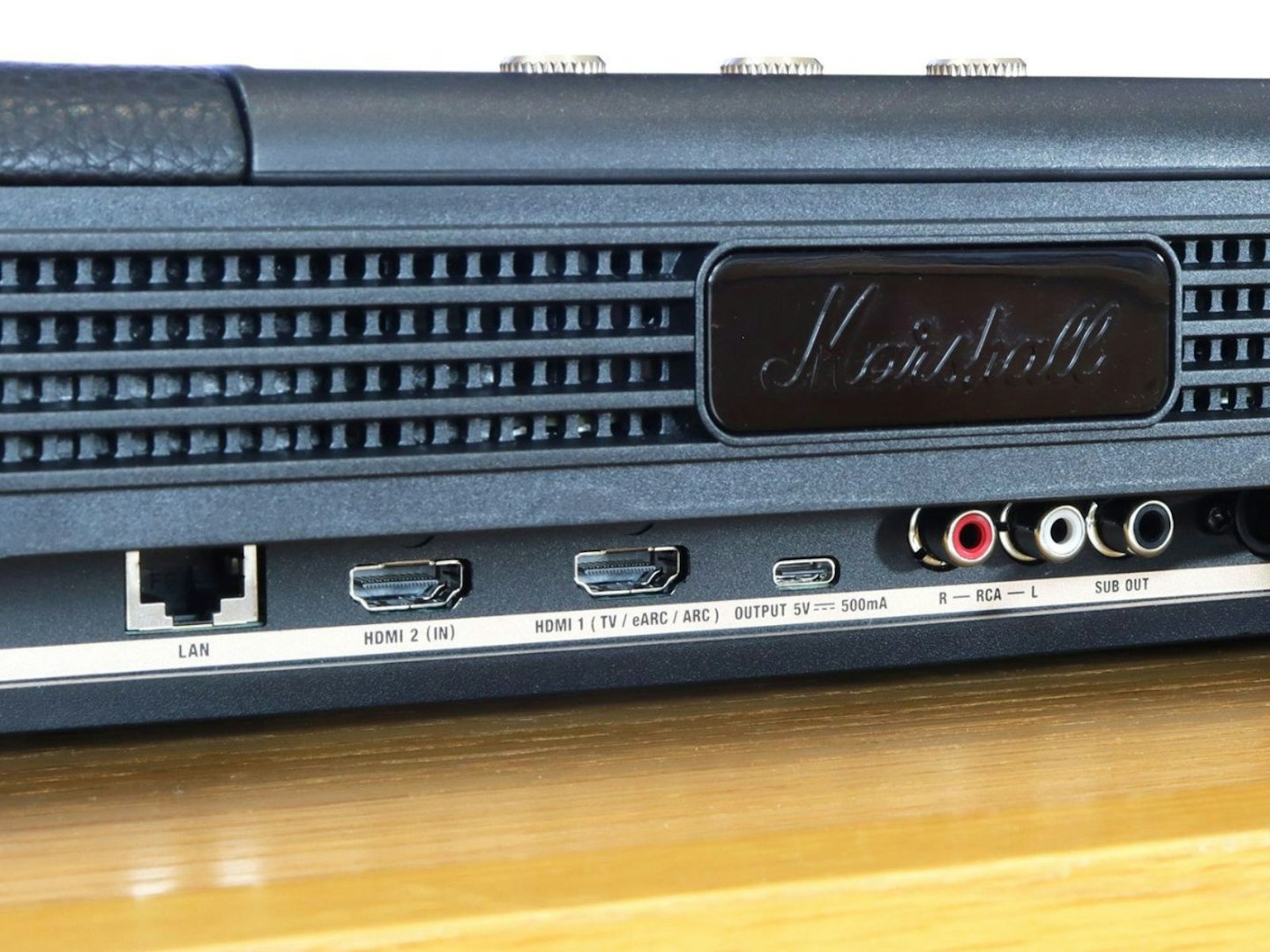 marshall heston 120 soundbar - rear ports