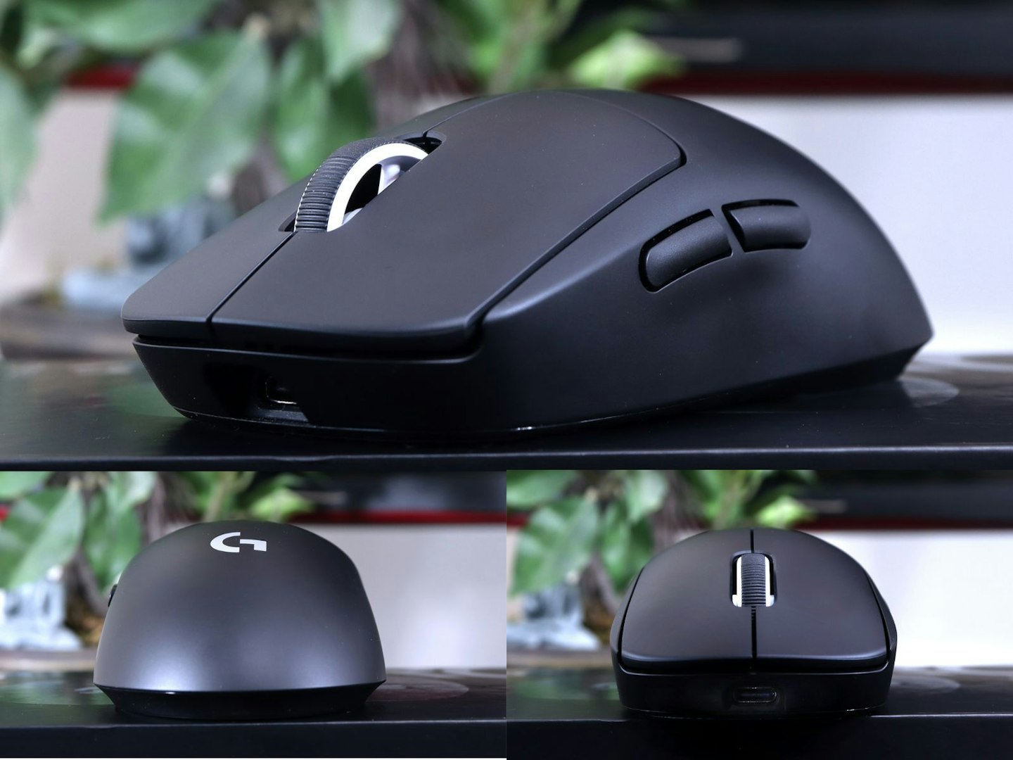 Logitech G Pro X Superlight 2 Gaming Mouse, front rear and three-quarter view