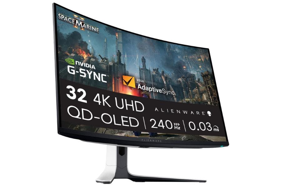 10 Best Gaming Desks Of 2026 Chosen By Our Experts Alienware AW3225QF 32 Inch 4K Curved Gaming Monitor One Of The Best Gaming PCs Of 2025 