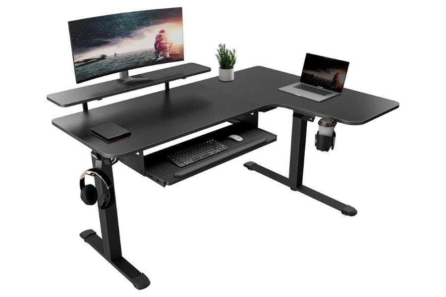 10 Best Gaming Desks Of 2026 Chosen By Our Experts EUREKA ERGONOMIC Electric Standing Desk 150x110cm L Shaped Coner Desk W Keyboard Tray Height Adjustable Computer Desk With With Monitor Stand LED Strips One Of The Best Gaming Desks Of 2025 
