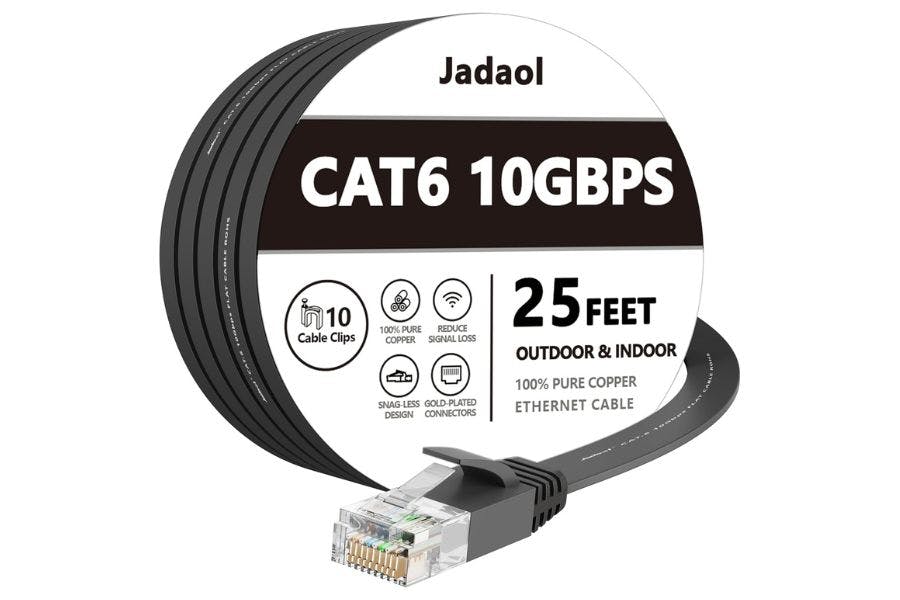 Best Ethernet Cables For Gaming In 2026 All You Need To Know Jadaol Cat6 Flat Ethernet Cable One Of The Best Ethernet Cables For Gaming In 2025 