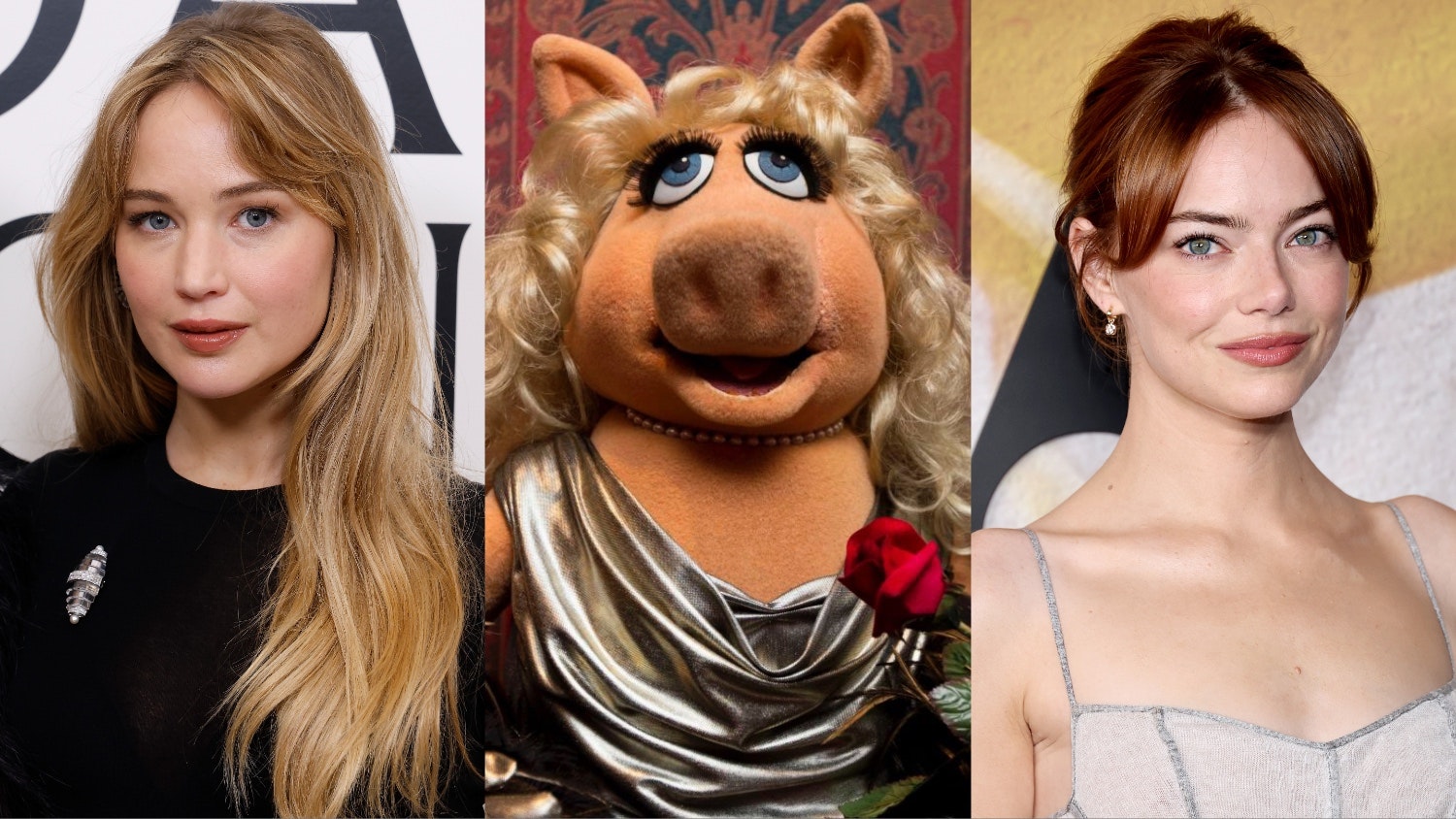 Jennifer Lawrence And Emma Stone Plotting Miss Piggy Muppet Movie With Tony Winner Cole Escola