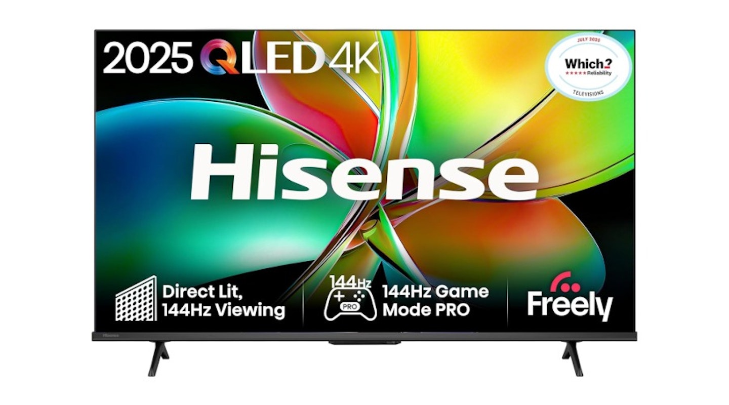 Hisense 43" 43E78QTUK PRO 144Hz QLED Smart AI TV. Black Friday TV deals.