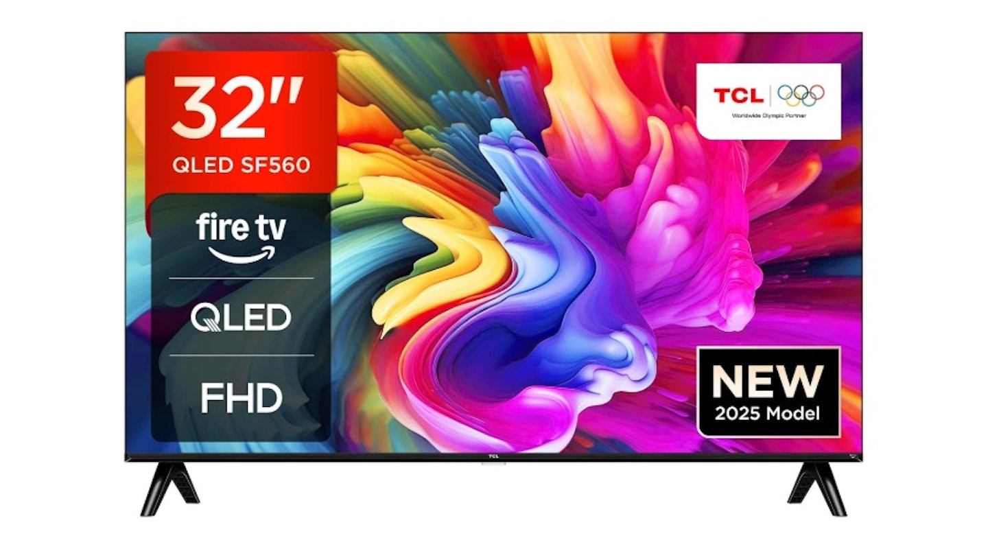 
TCL 32SF560-UK 32" Full HD QLED Direct LED Smart TV with Fire TV. Black Friday TV deals.