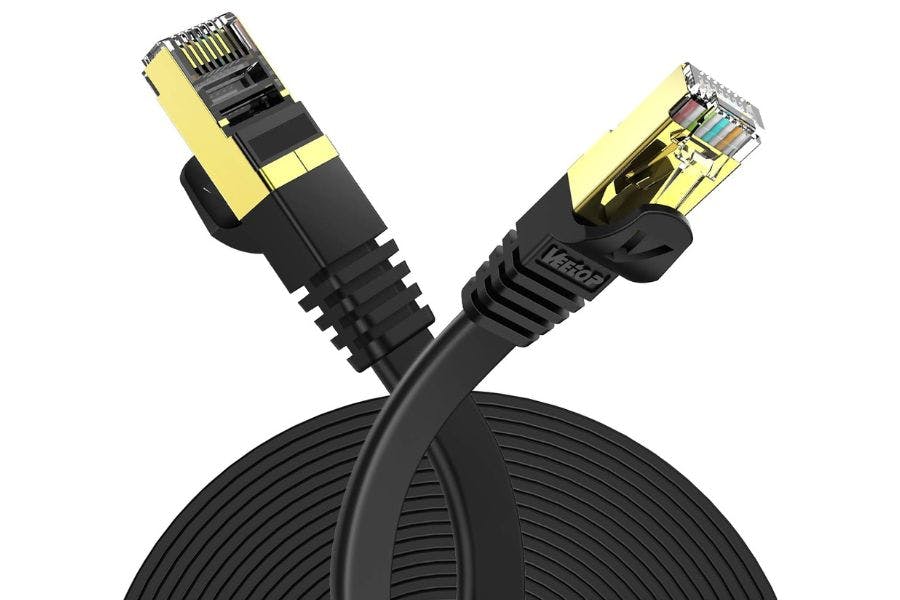 Best Ethernet Cables For Gaming In 2026 All You Need To Know Veetop CAT7 Flat Ethernet Cable One Of The Best Ethernet Cables For Gaming In 2025 