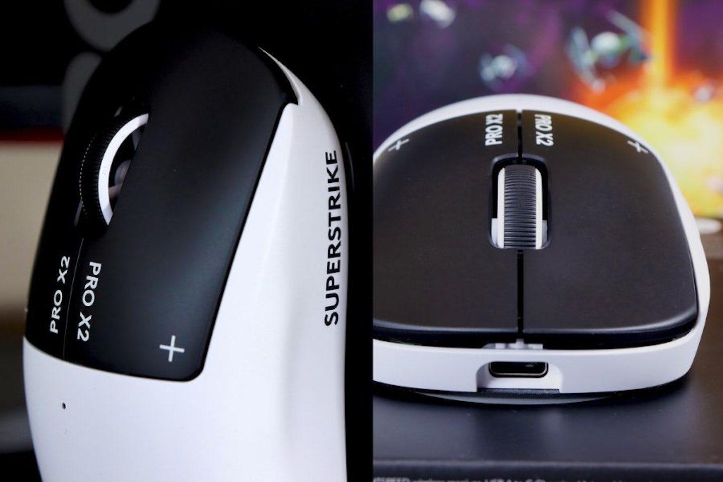 Logitech PRO X2 SUPERSTRIKE Gaming Mouse - buttons and mouse wheel