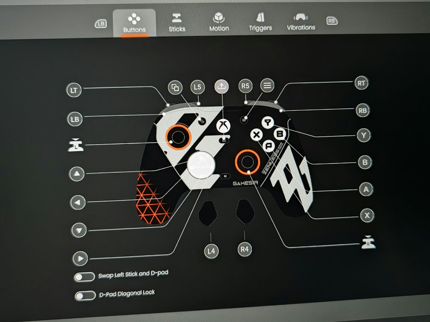 GameSir G7 Pro review, Button layout, features