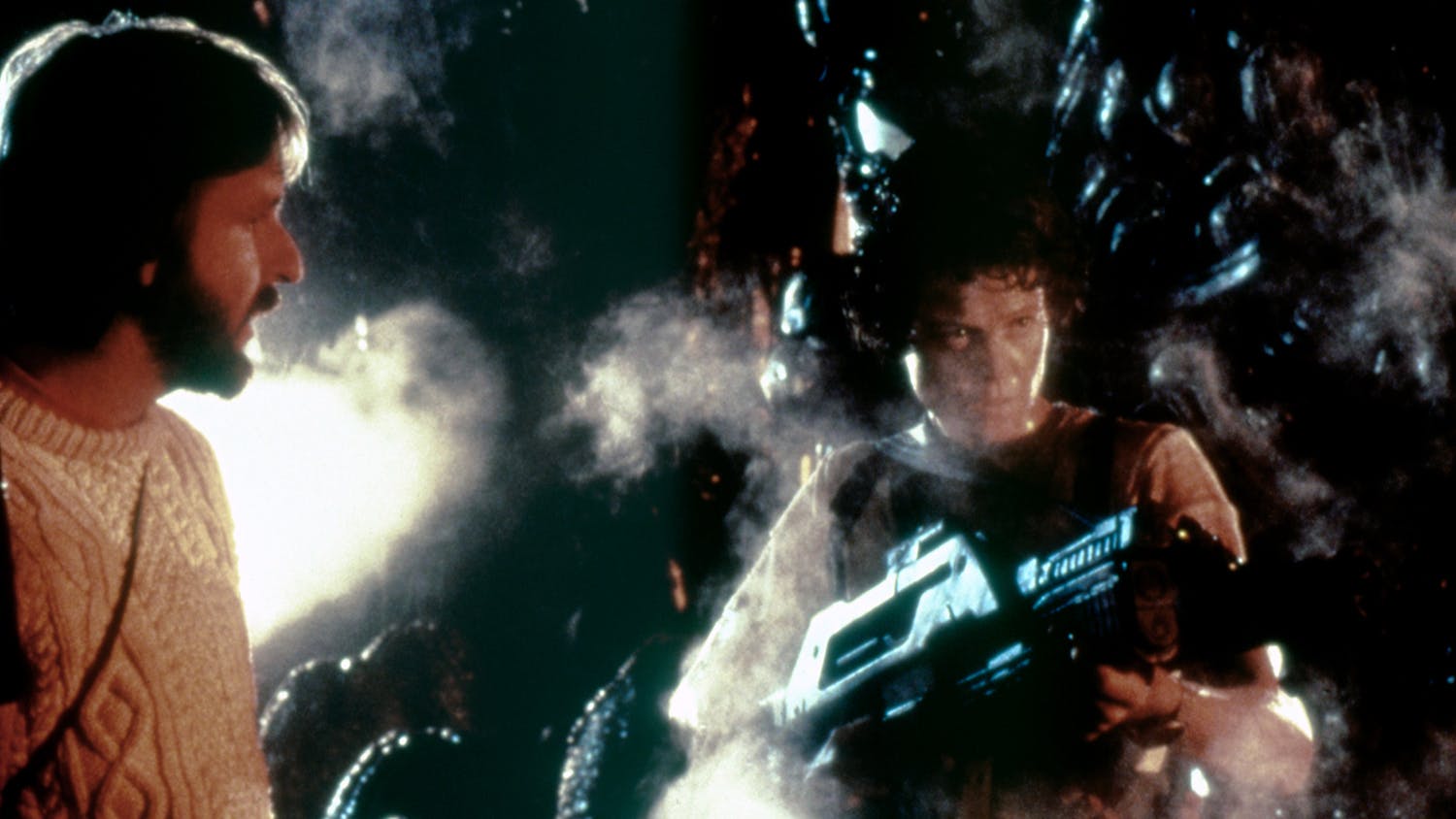 Aliens – James Cameron and Sigourney Weaver