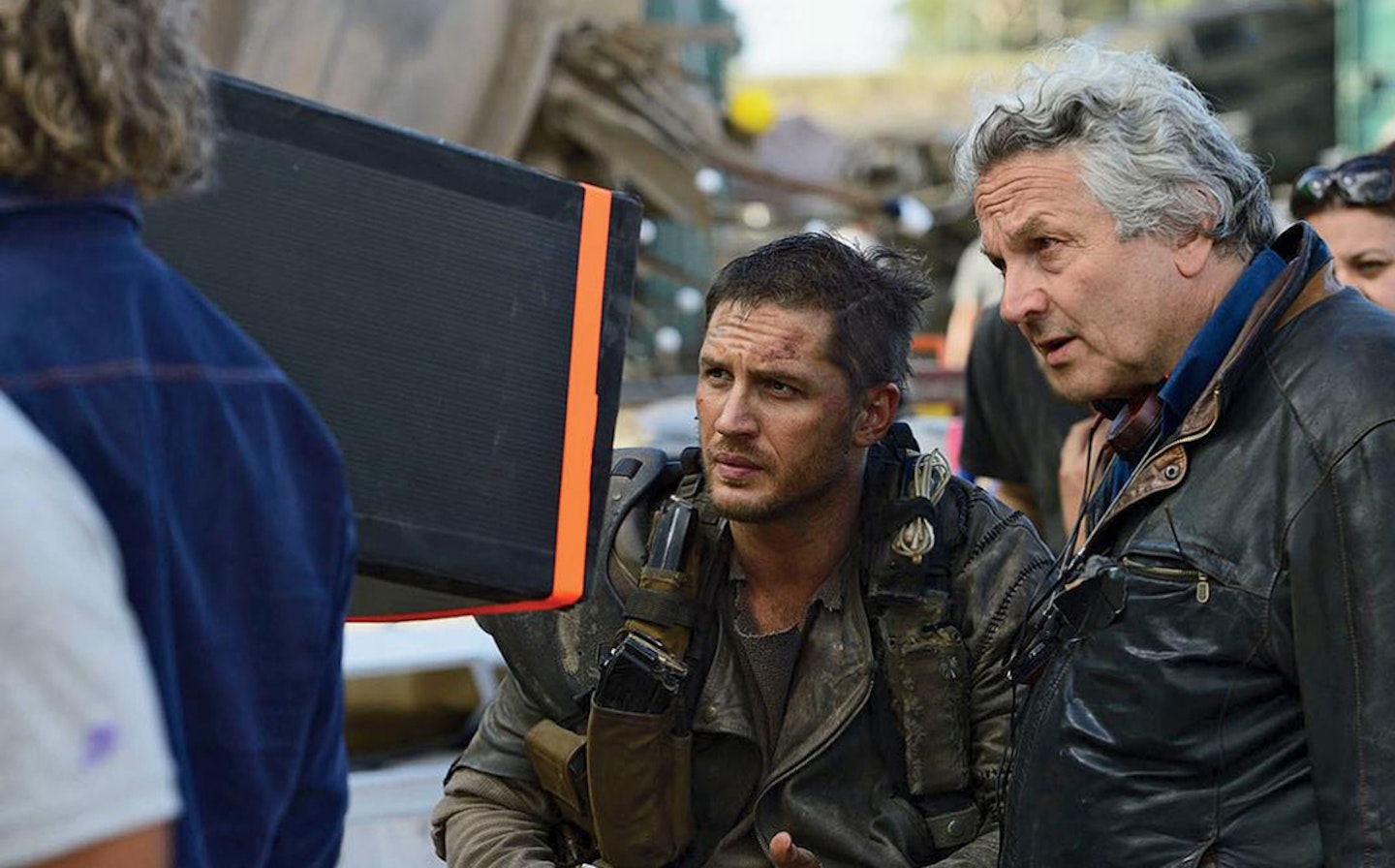 George Miller on the set of Mad Max: Fury Road