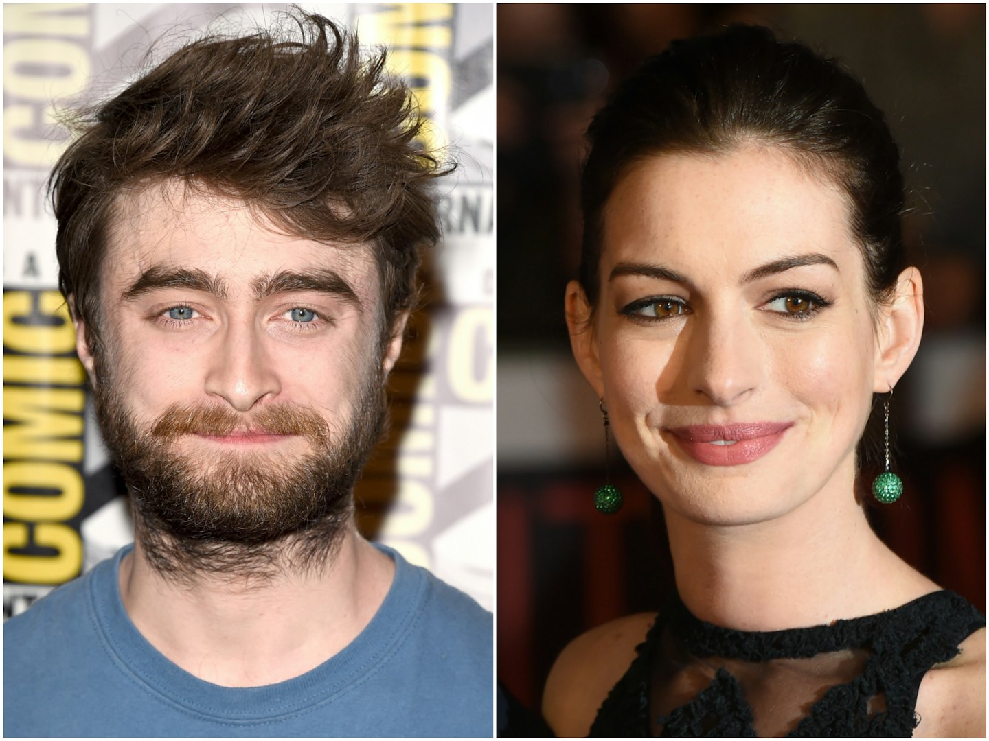 Daniel Radcliffe and Anne Hathaway