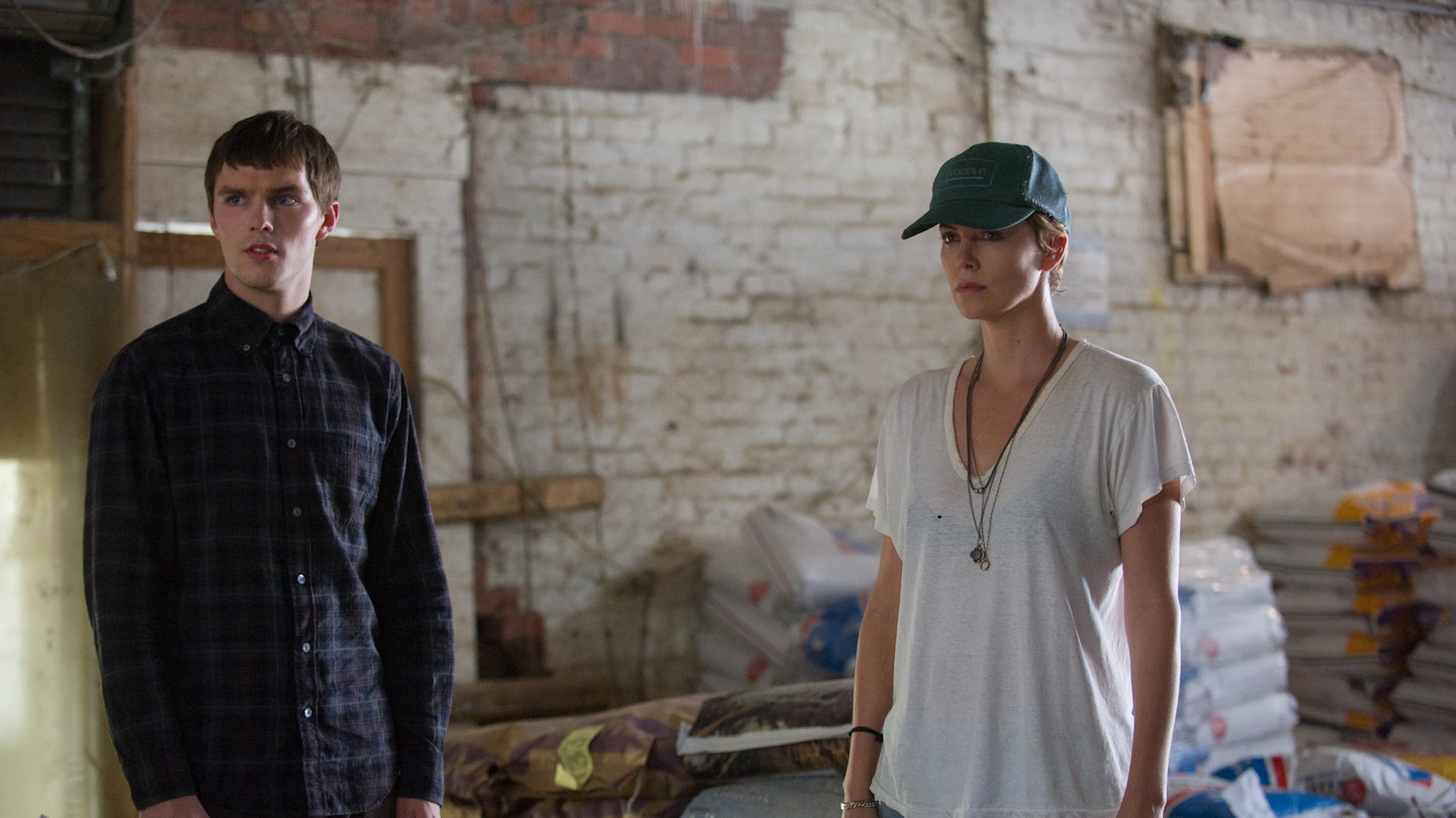 Nicholas Hoult and Charlize Theron in Dark Places