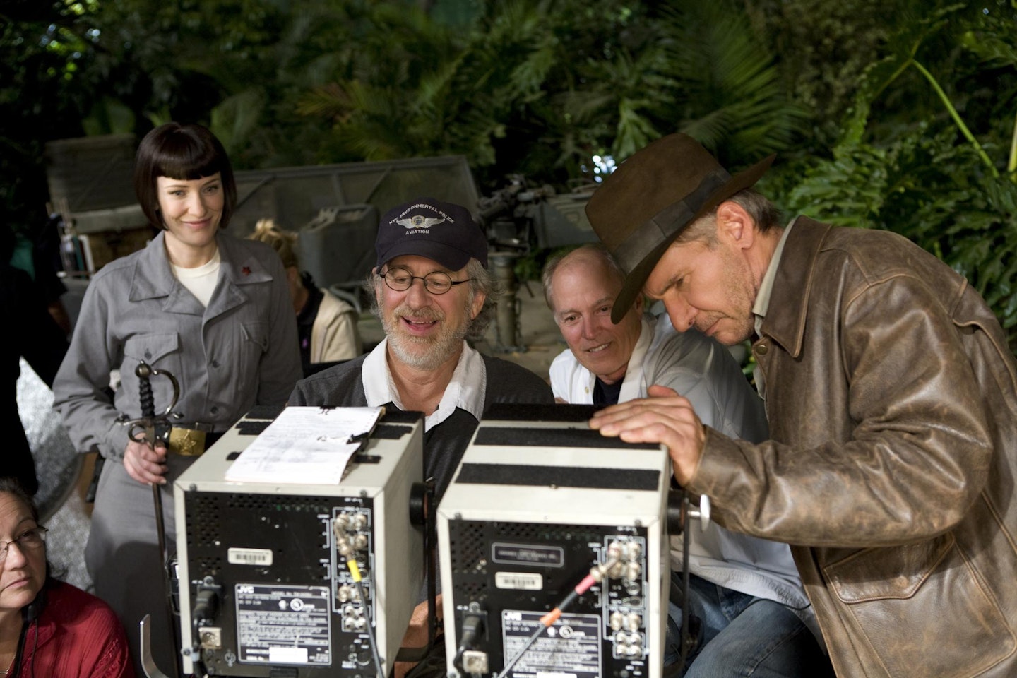 Steven Spielberg and Harrison Ford Indiana Jones And The Kingdom Of The Crystal Skull