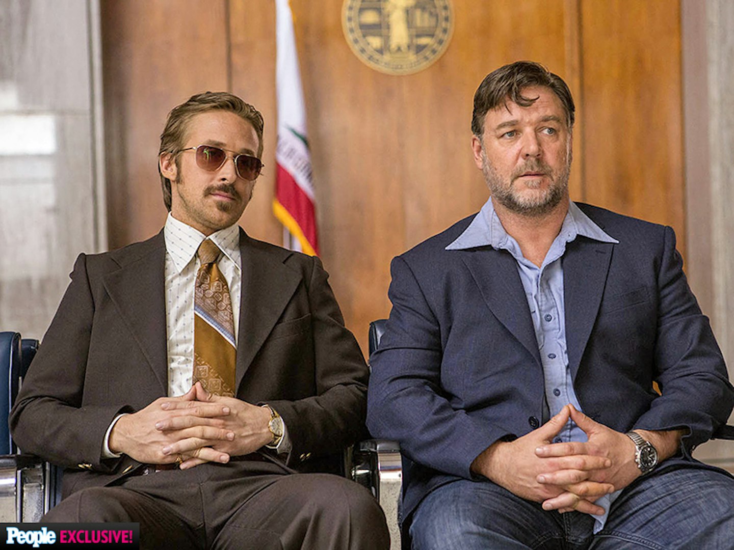 Ryan Gosling and Russell Crowe in The Nice Guys