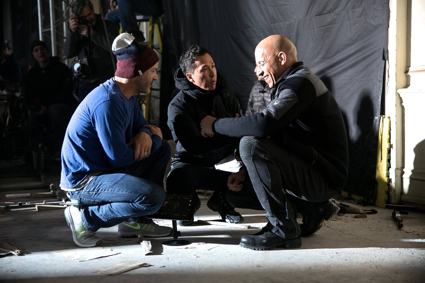 Donnie Yen on the set of xXx: The Return Of Xander Cage