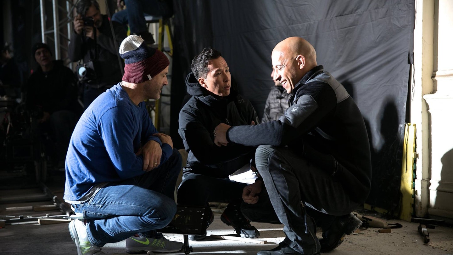 Donnie Yen on the set of xXx: The Return Of Xander Cage