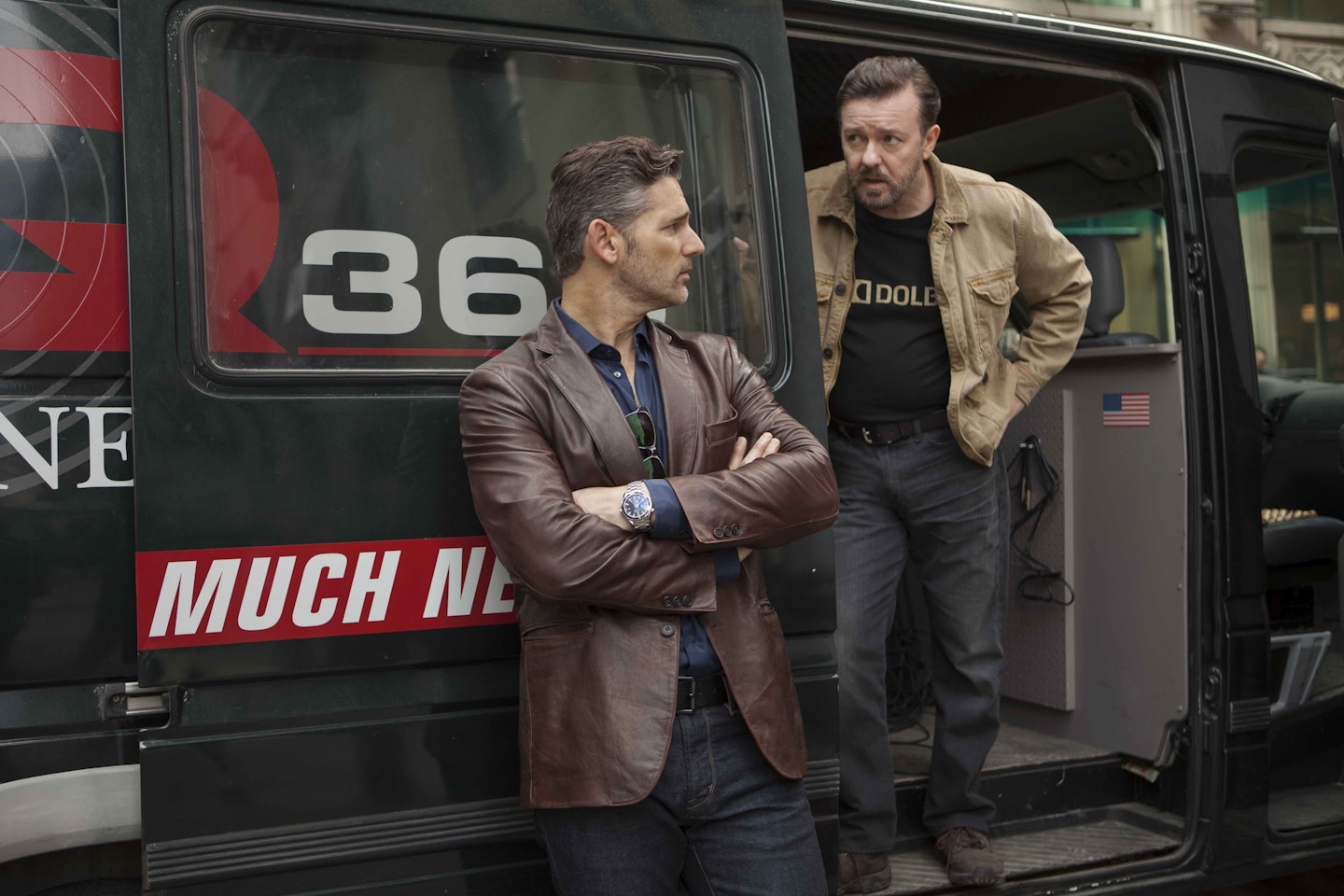 Eric Bana and Ricky Gervais in the Special Correspondents trailer