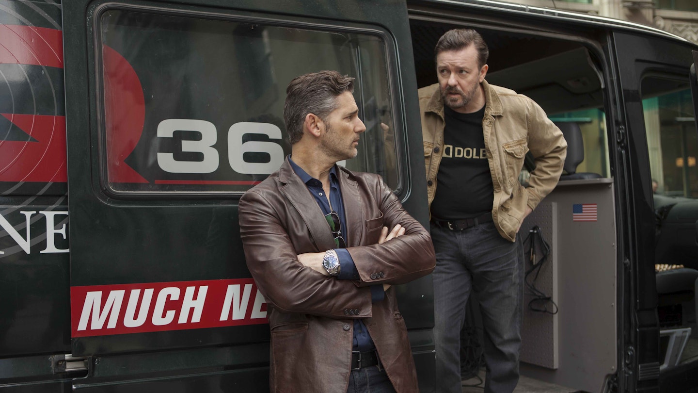 Eric Bana and Ricky Gervais in the Special Correspondents trailer