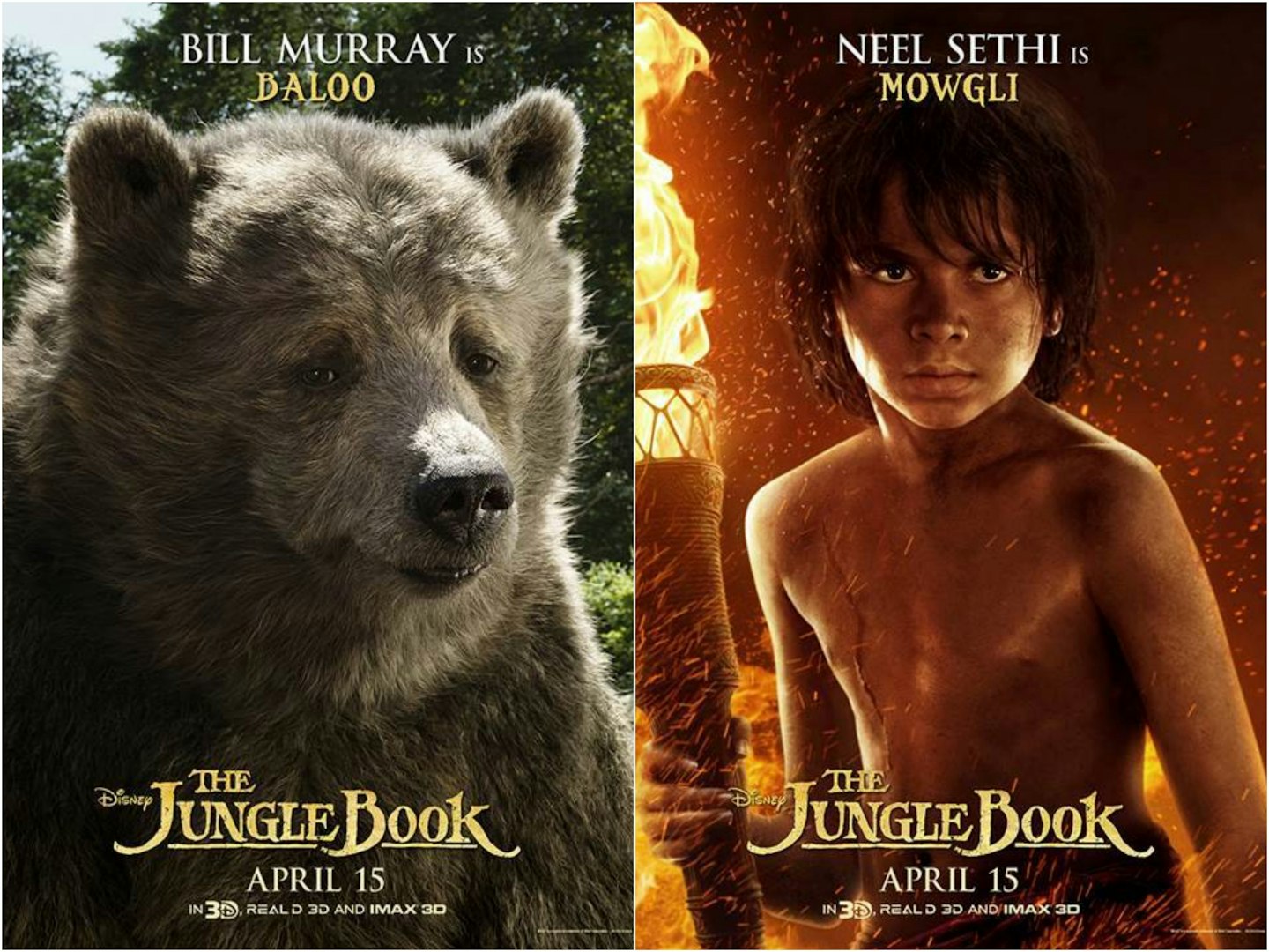 The Jungle Book character posters