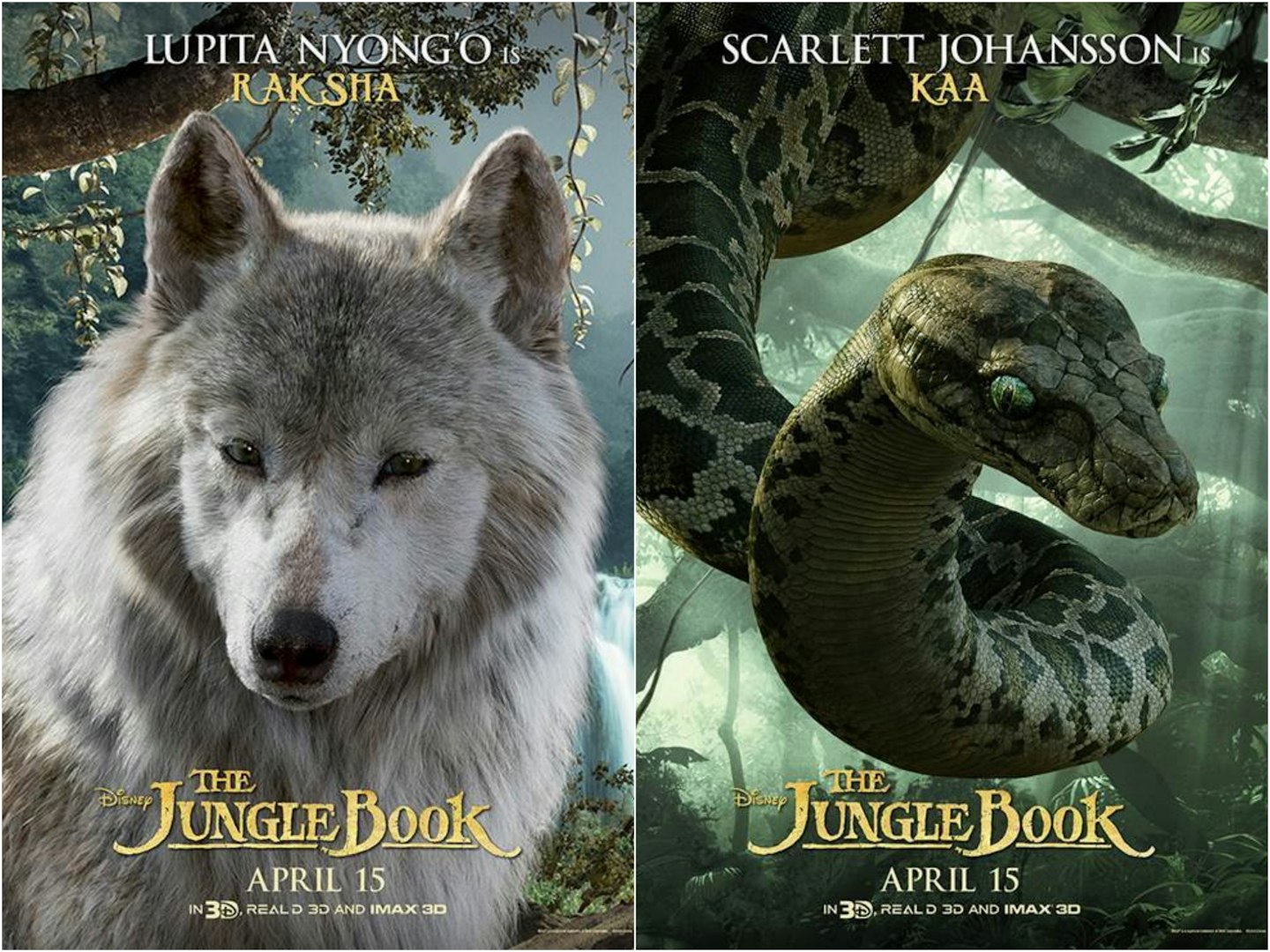 The Jungle Book character posters