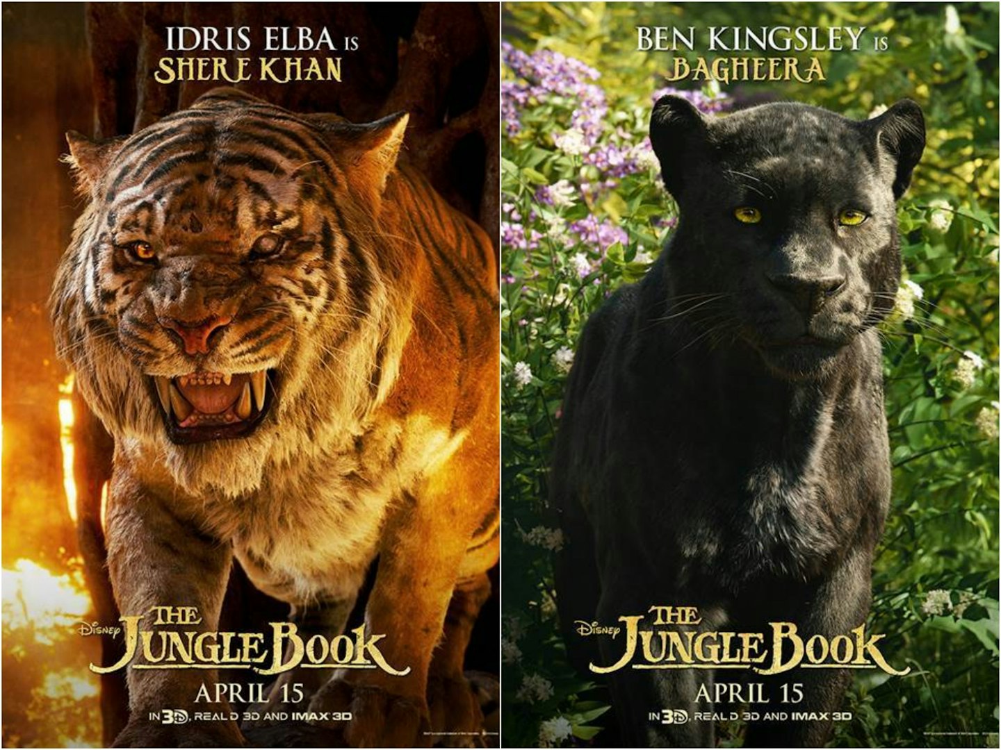 The Jungle Book character posters