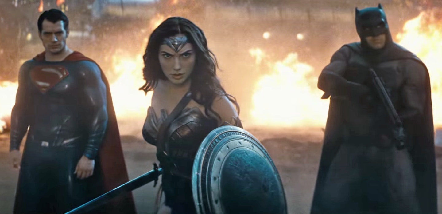 Henry Cavill, Gal Gadot and Ben Affleck in Batman V Superman: Dawn Of Justice