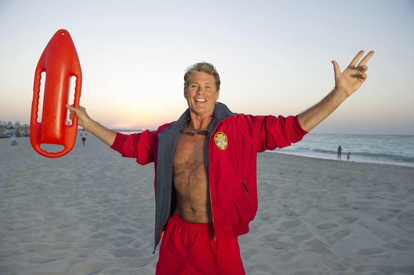 David Hasselhoff Baywatch promo shoot