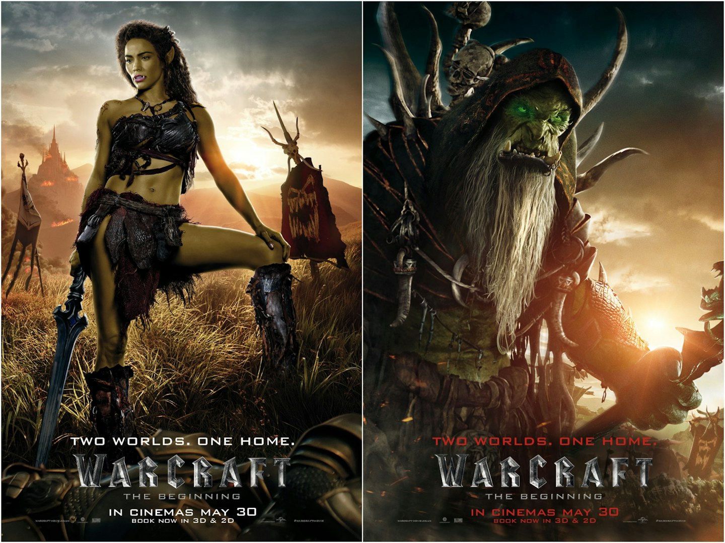Warcraft: The Beginning character posters