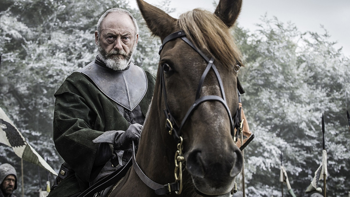 Ser Davos on horseback