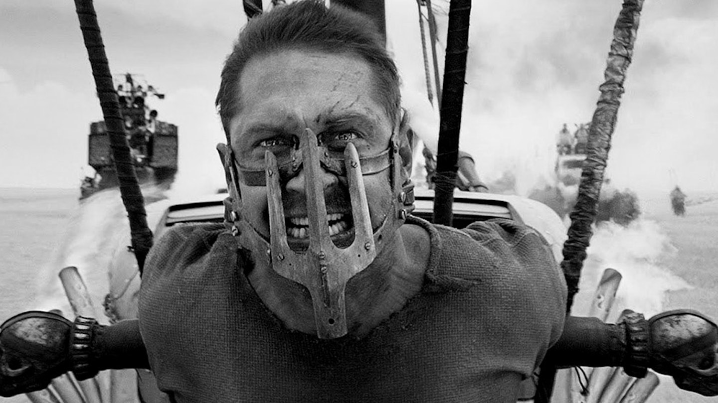 mad max fury road black and white